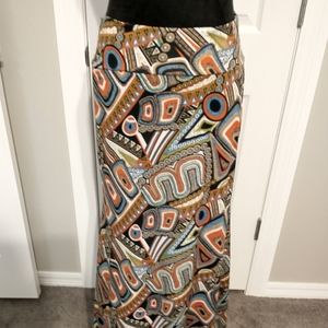 2/$10 Tribal Print Maxi Skirt